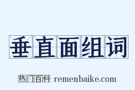 垂直面组词是什么意思的图片